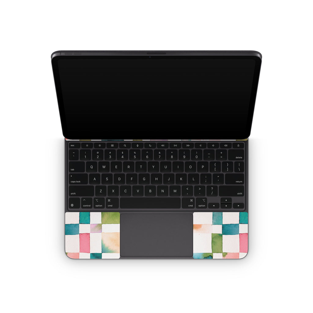 Watercolor Squares - Apple Magic Keyboard for iPad Skin
