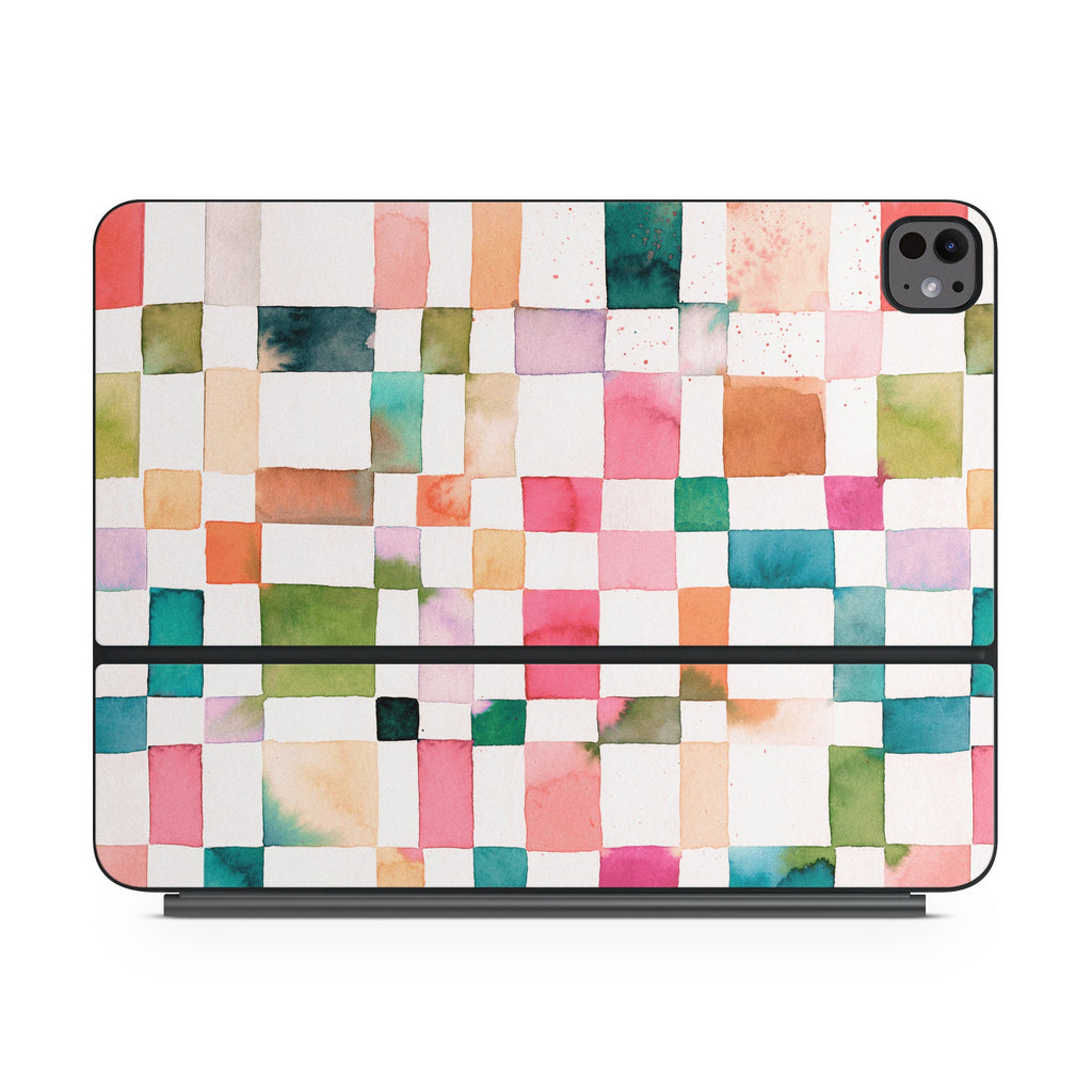 Watercolor Squares - Apple Magic Keyboard for iPad Skin