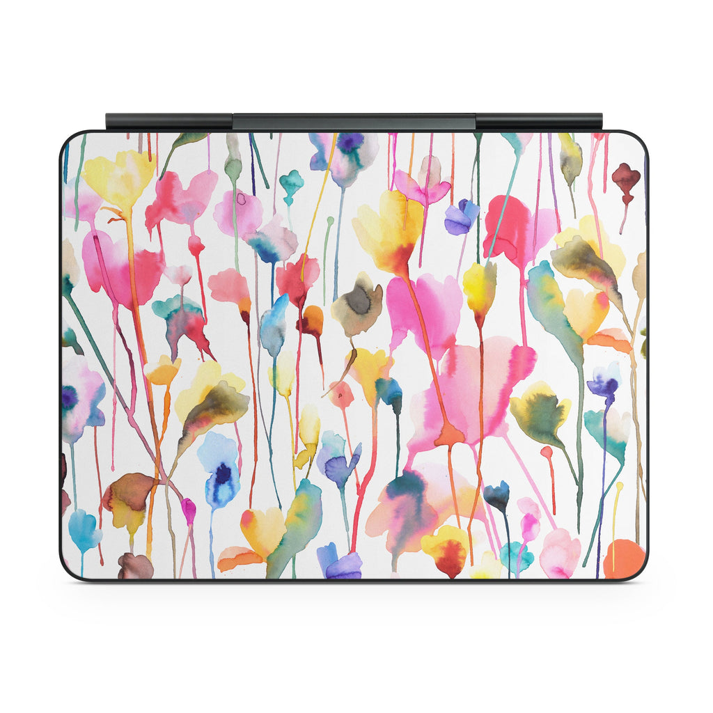 Watercolor Wild Flowers - Apple Magic Keyboard for iPad Skin
