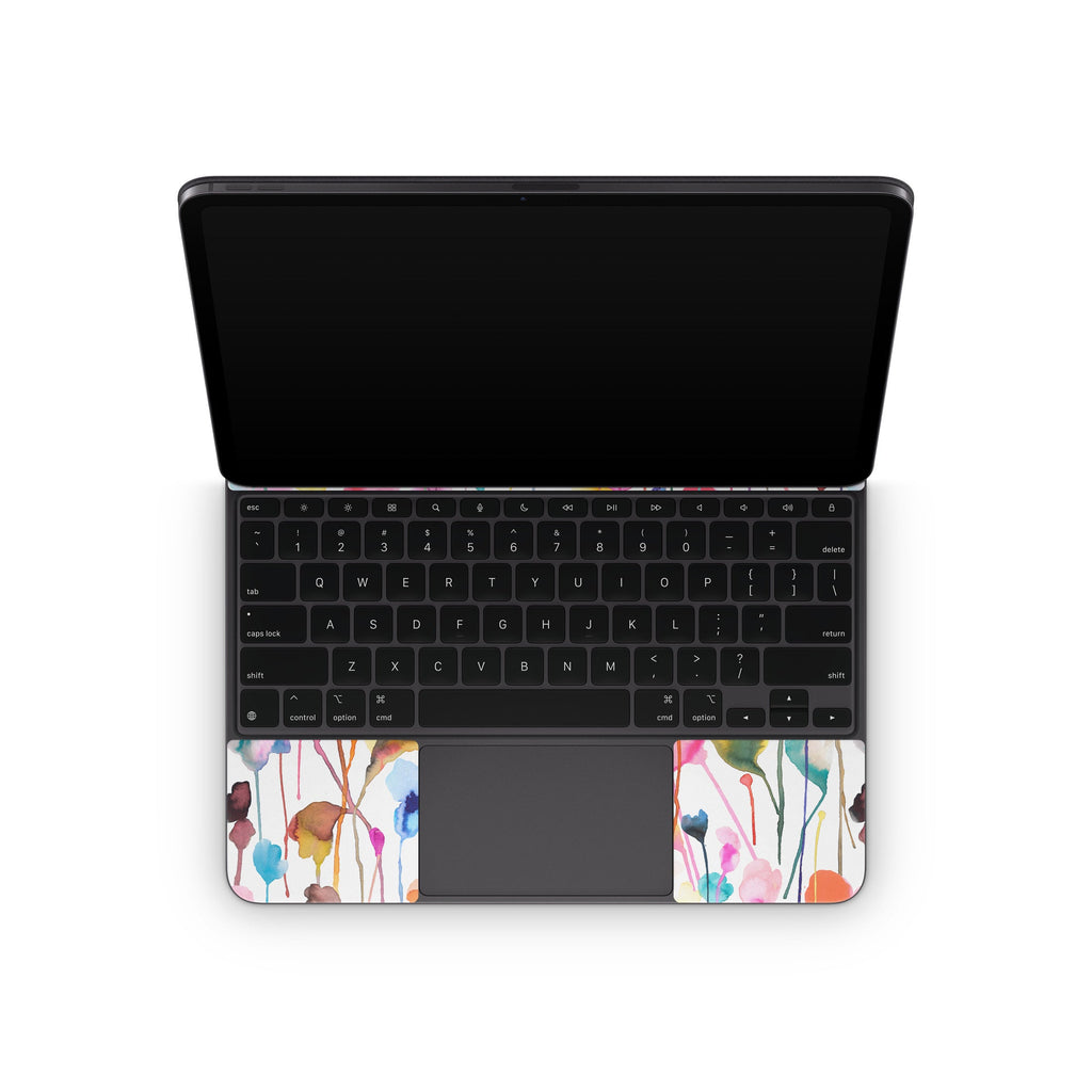 Watercolor Wild Flowers - Apple Magic Keyboard for iPad Skin