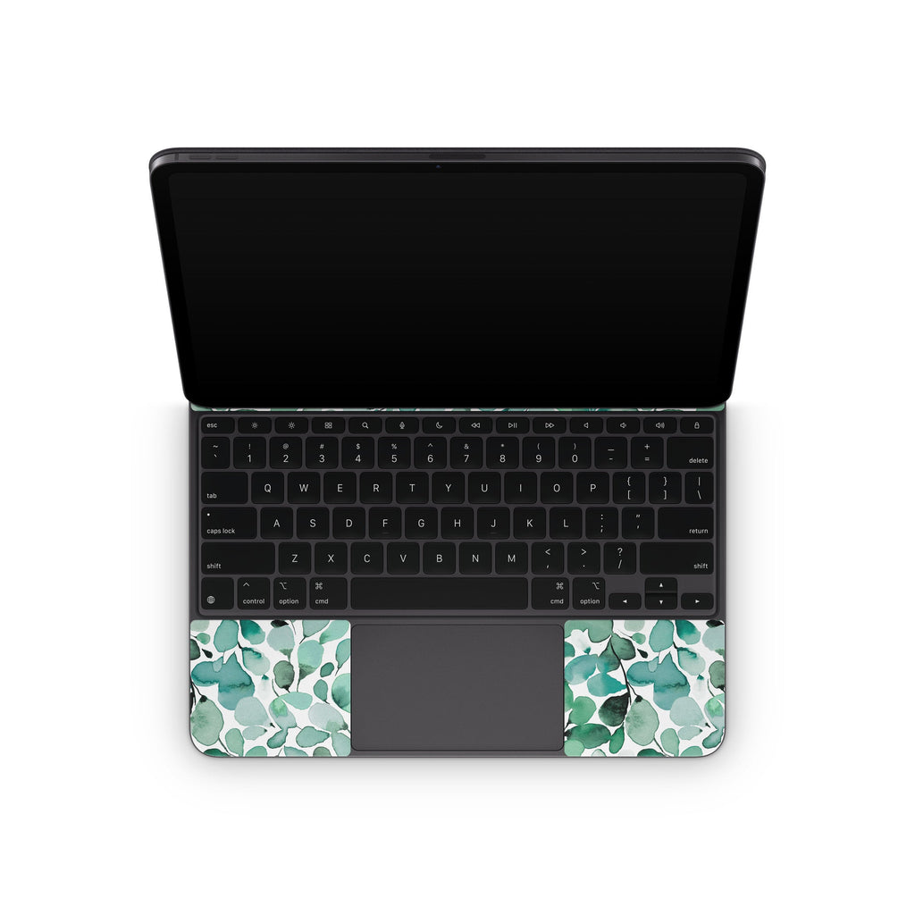 Watercolor Eucalyptus Leaves - Apple Magic Keyboard for iPad Skin