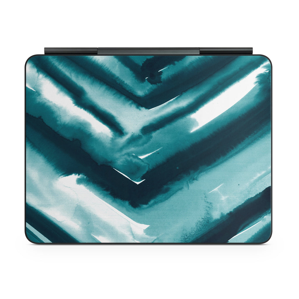 Watercolor Chevron - Apple Magic Keyboard for iPad Skin