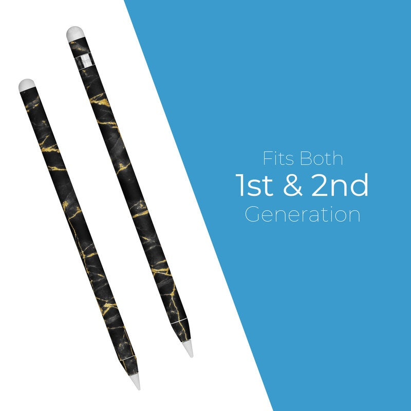 Black Gold Marble - Apple Pencil Skin