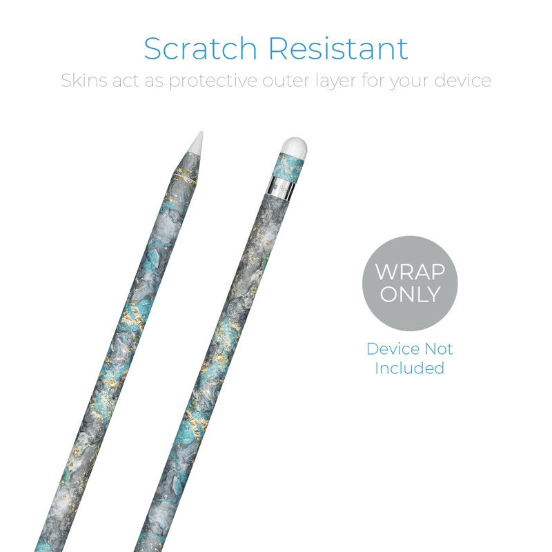 Gilded Glacier Marble - Apple Pencil Skin