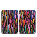 Colorful Brushstrokes Black - Apple Smart Folio Skin