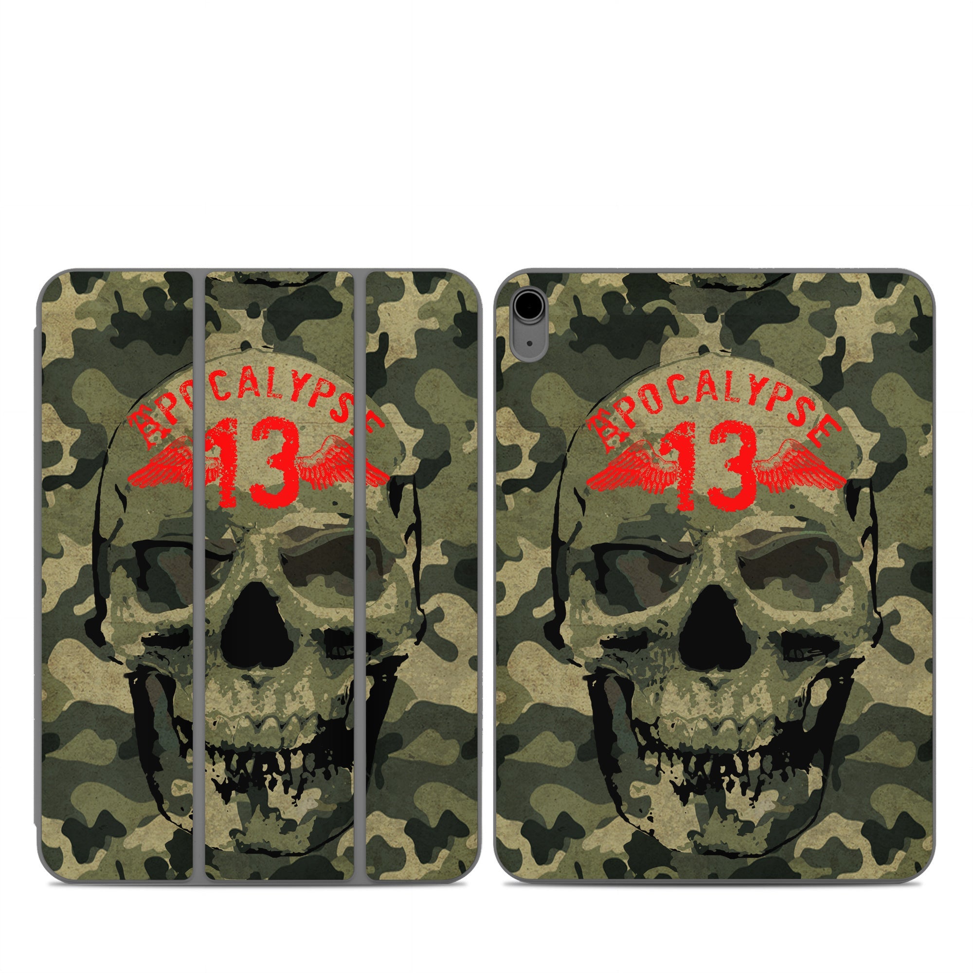 Camo Skull - Apple Smart Folio Skin