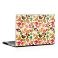 Bird Flowers - Laptop Lid Skin