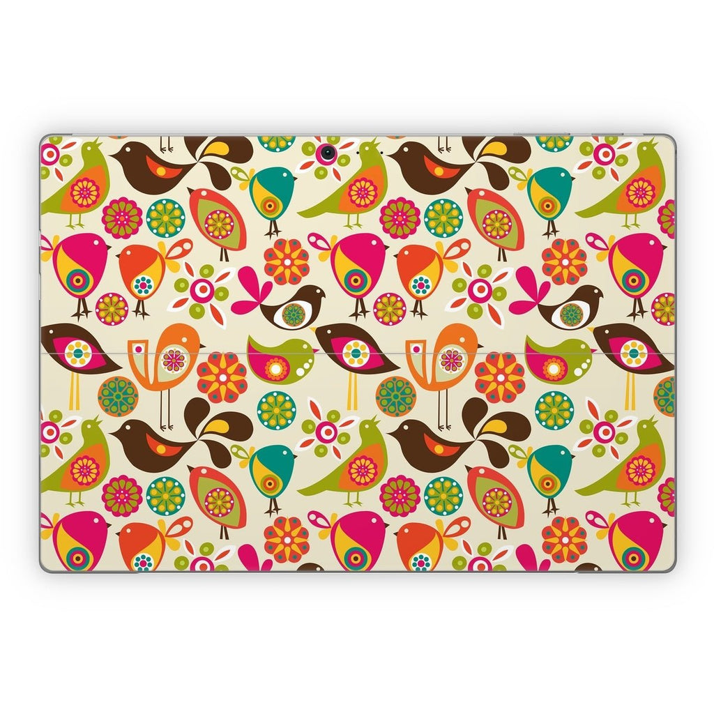 Bird Flowers - Microsoft Surface Pro Skin