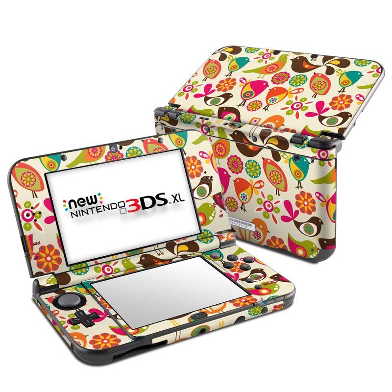 Bird Flowers - Nintendo New 3DS XL Skin