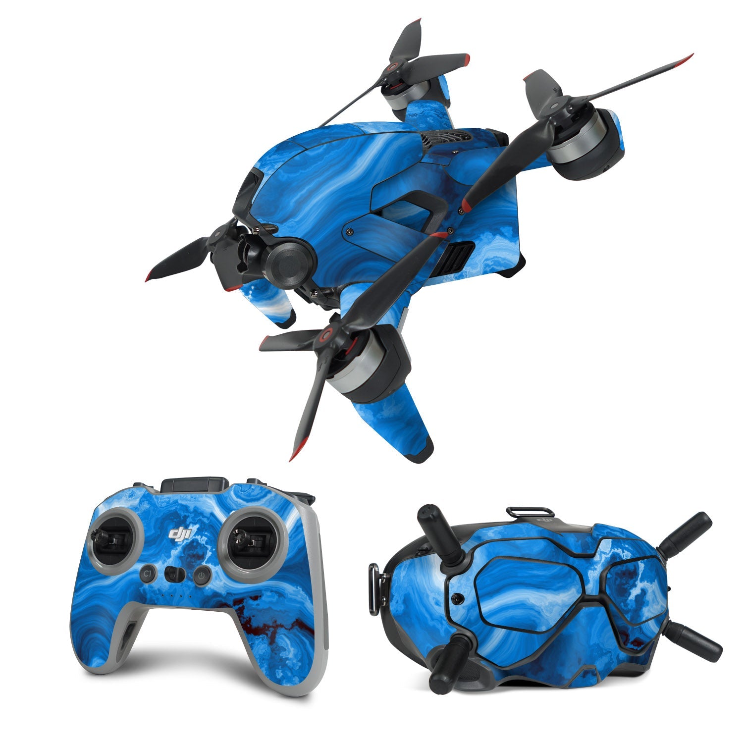 Sapphire Agate - DJI FPV Combo Skin