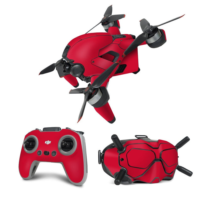 Solid State Red - DJI FPV Combo Skin