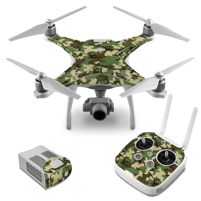 Woodland Camo - DJI Phantom 4 Skin