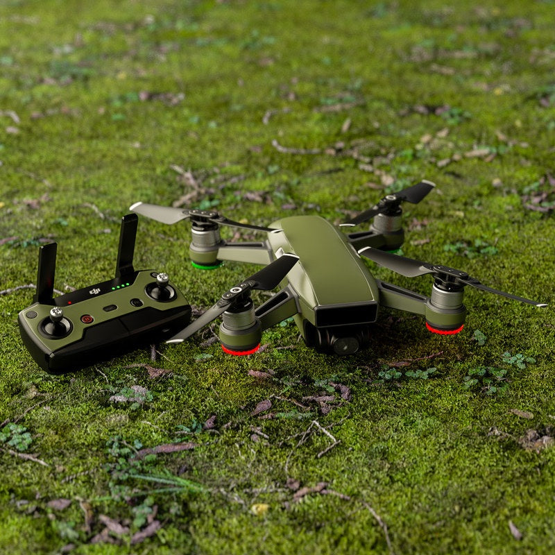 Solid State Olive Drab - DJI Spark Skin