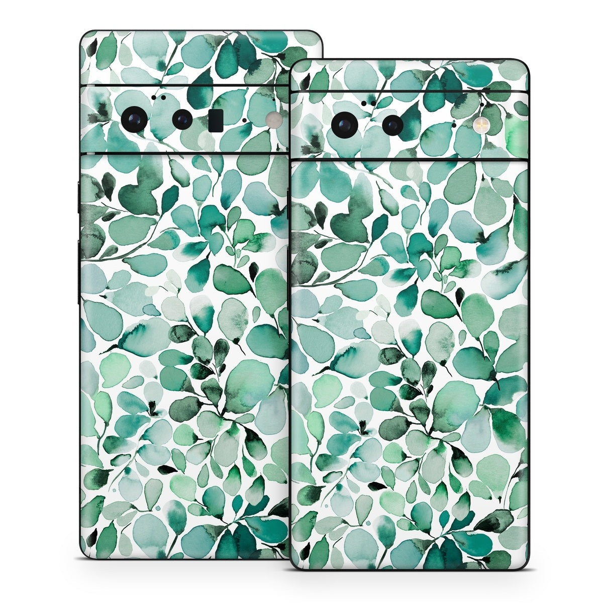 Watercolor Eucalyptus Leaves - Google Pixel 6 Skin