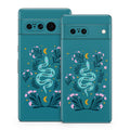 Snake and Flowers - Google Pixel 7 Skin