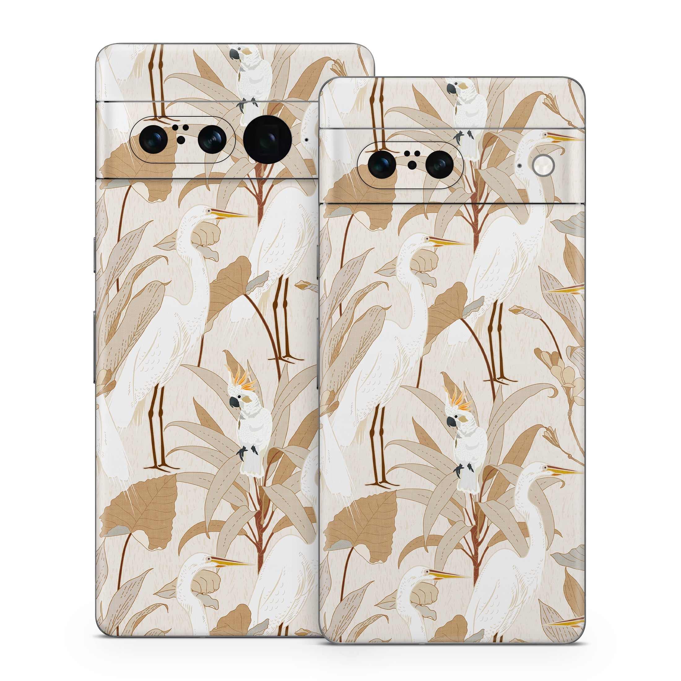 White Cranes Cockatoo - Google Pixel 7 Skin