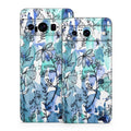Blue Ink Floral - Google Pixel 8 Skin