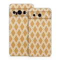 Orange Checks - Google Pixel 8 Skin