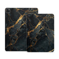 Repaired Black Marble - Apple iPad Skin