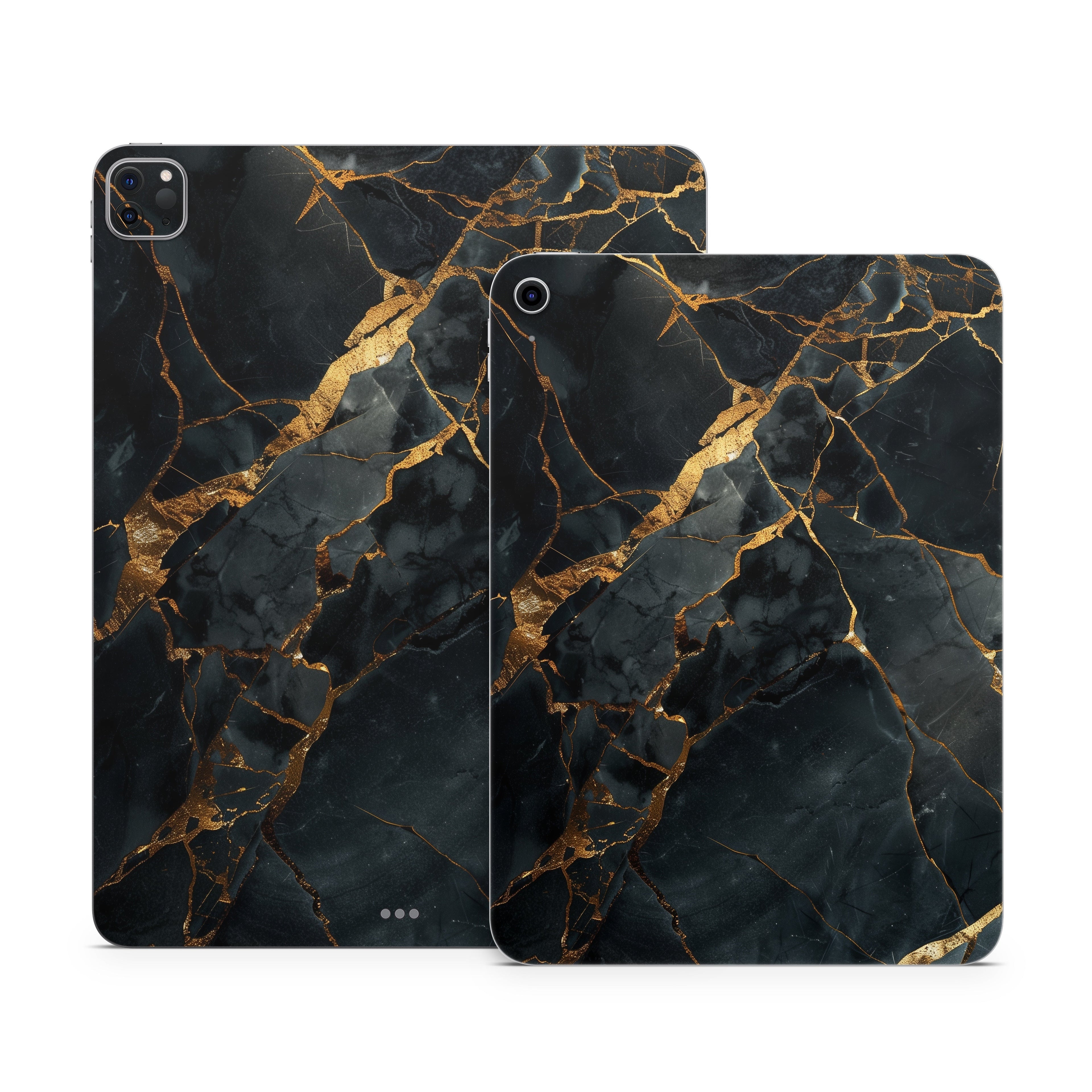 Repaired Black Marble - Apple iPad Skin