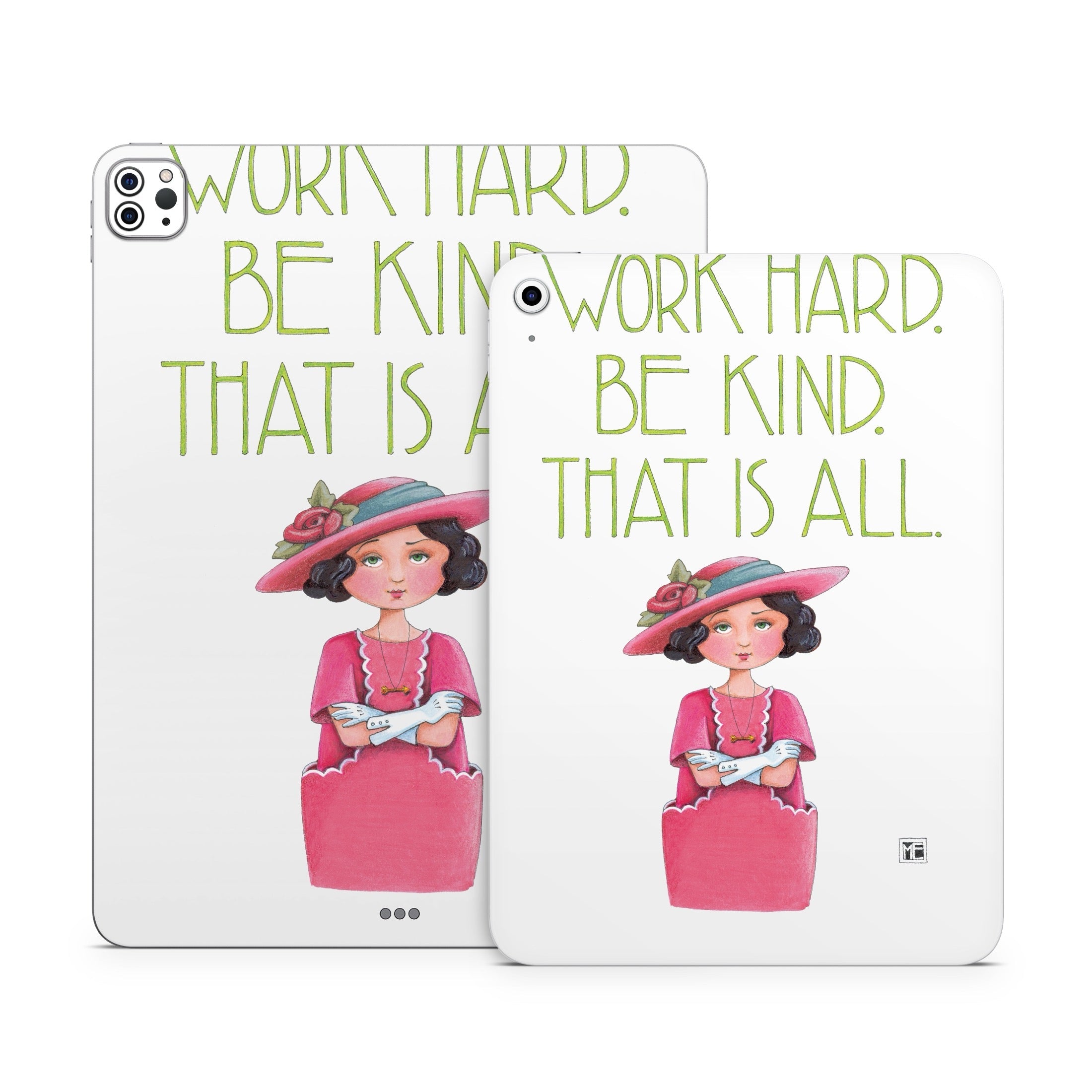 Work Hard - Apple iPad Skin