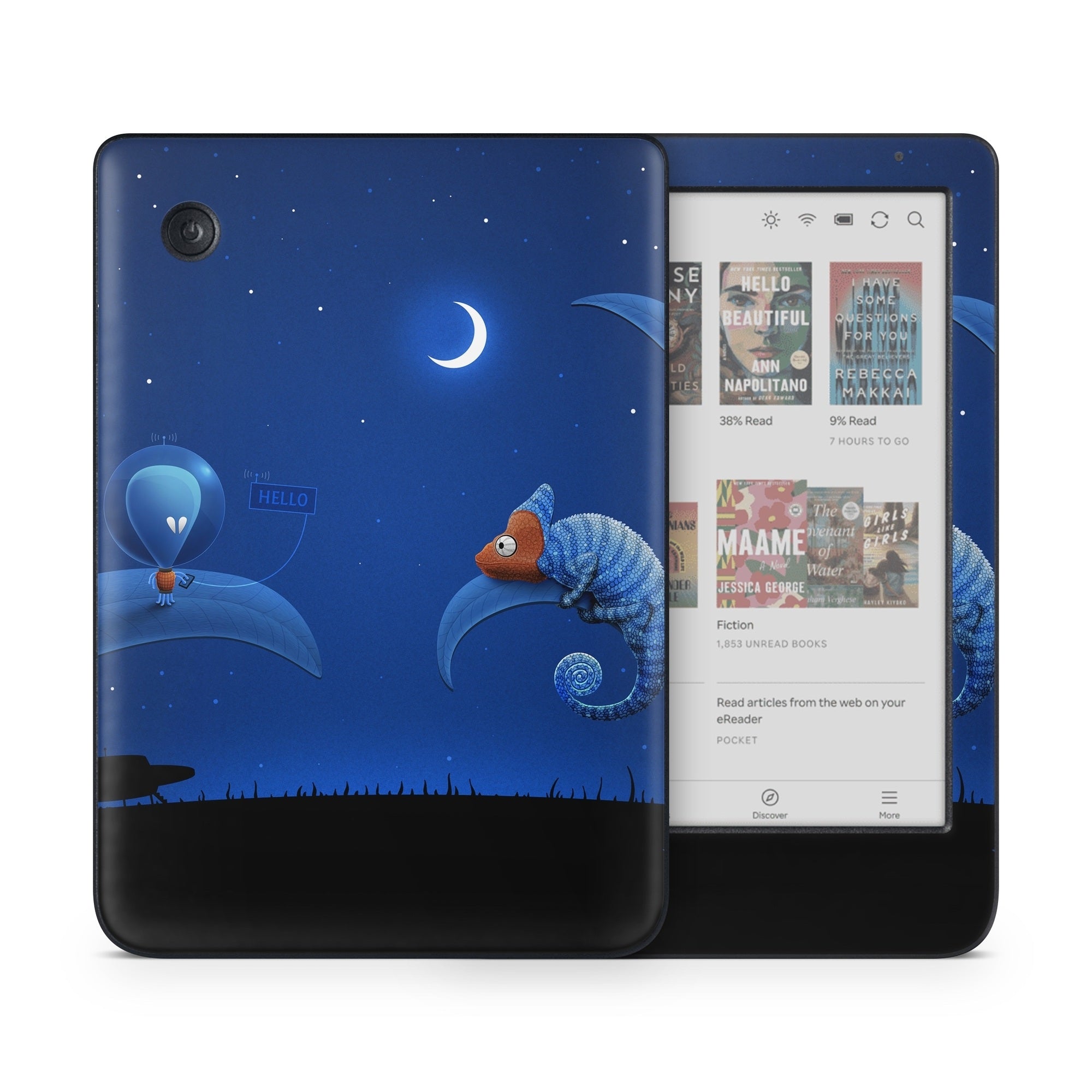 Alien and Chameleon - Kobo Clara Colour Skin