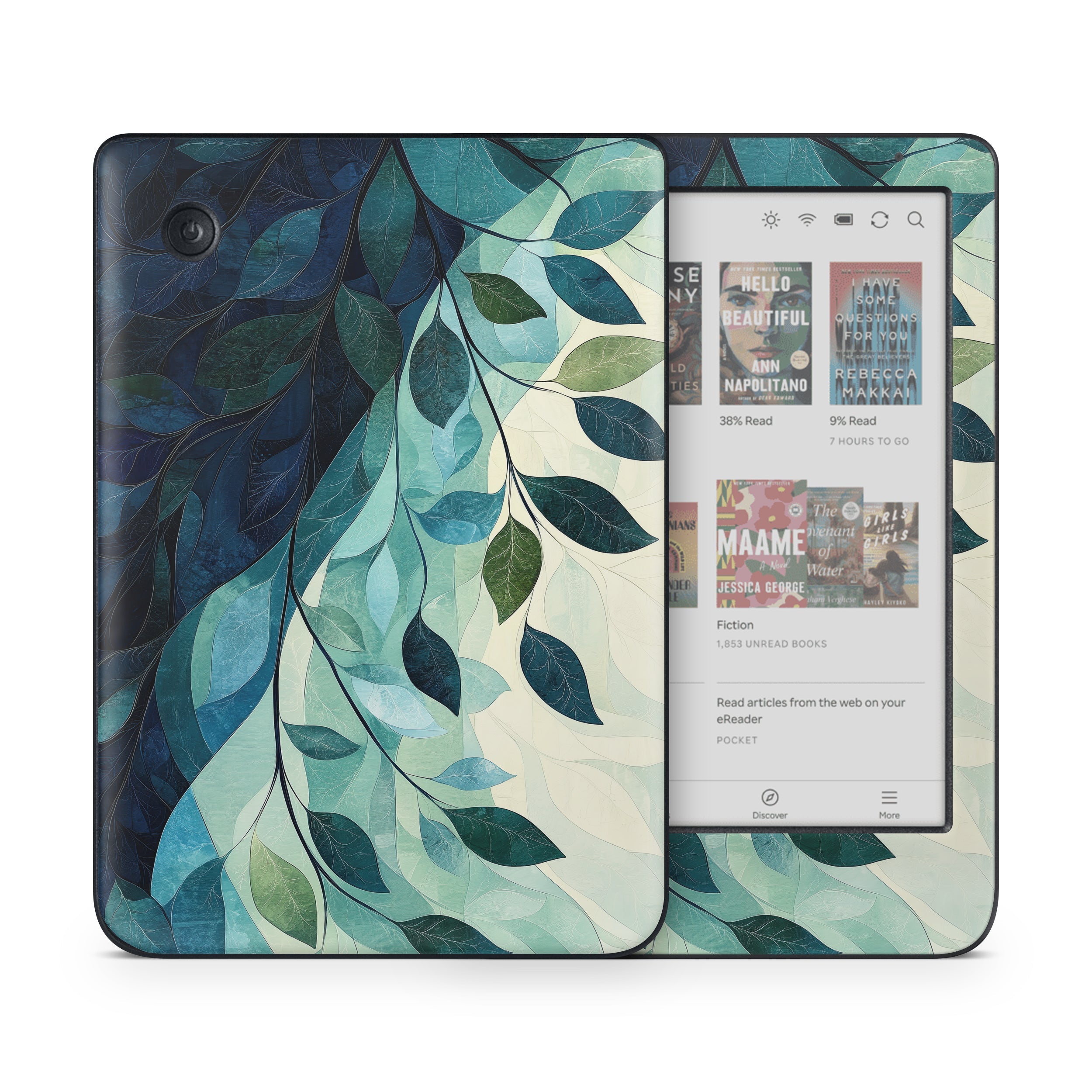 Teal and Indigo - Kobo Clara Colour Skin
