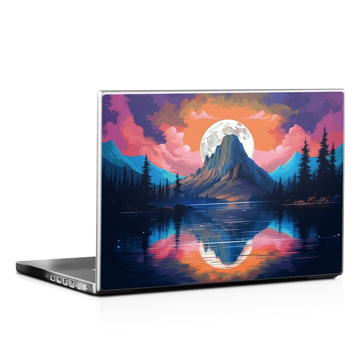 Mountain Moonrise - Laptop Lid Skin