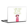 Work Hard - Laptop Lid Skin