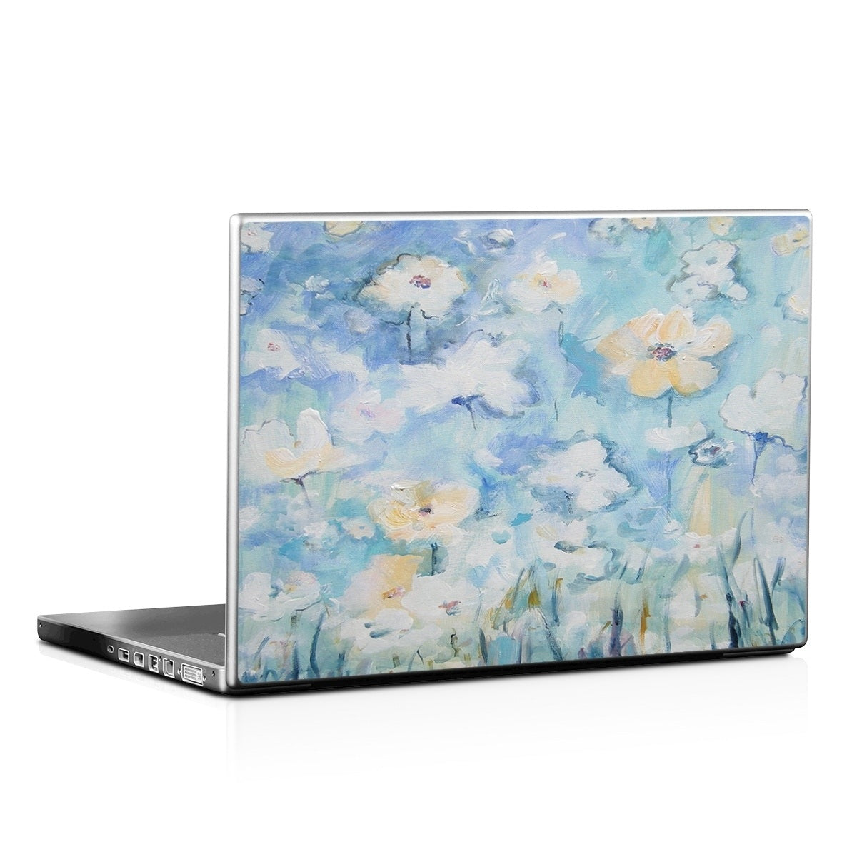 White & Blue - Laptop Lid Skin