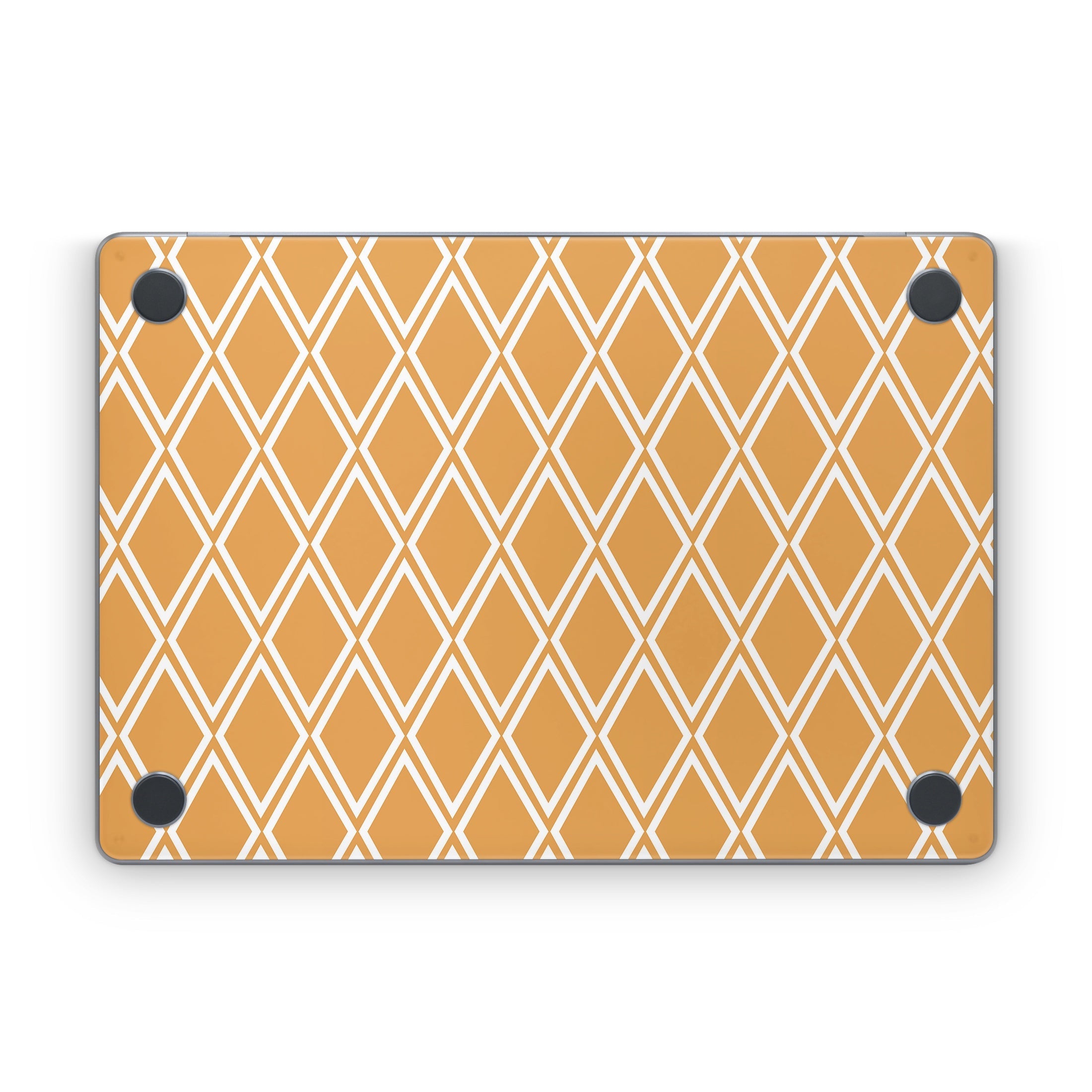 Orange Checks - Apple MacBook Skin