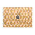 Orange Checks - Apple MacBook Skin