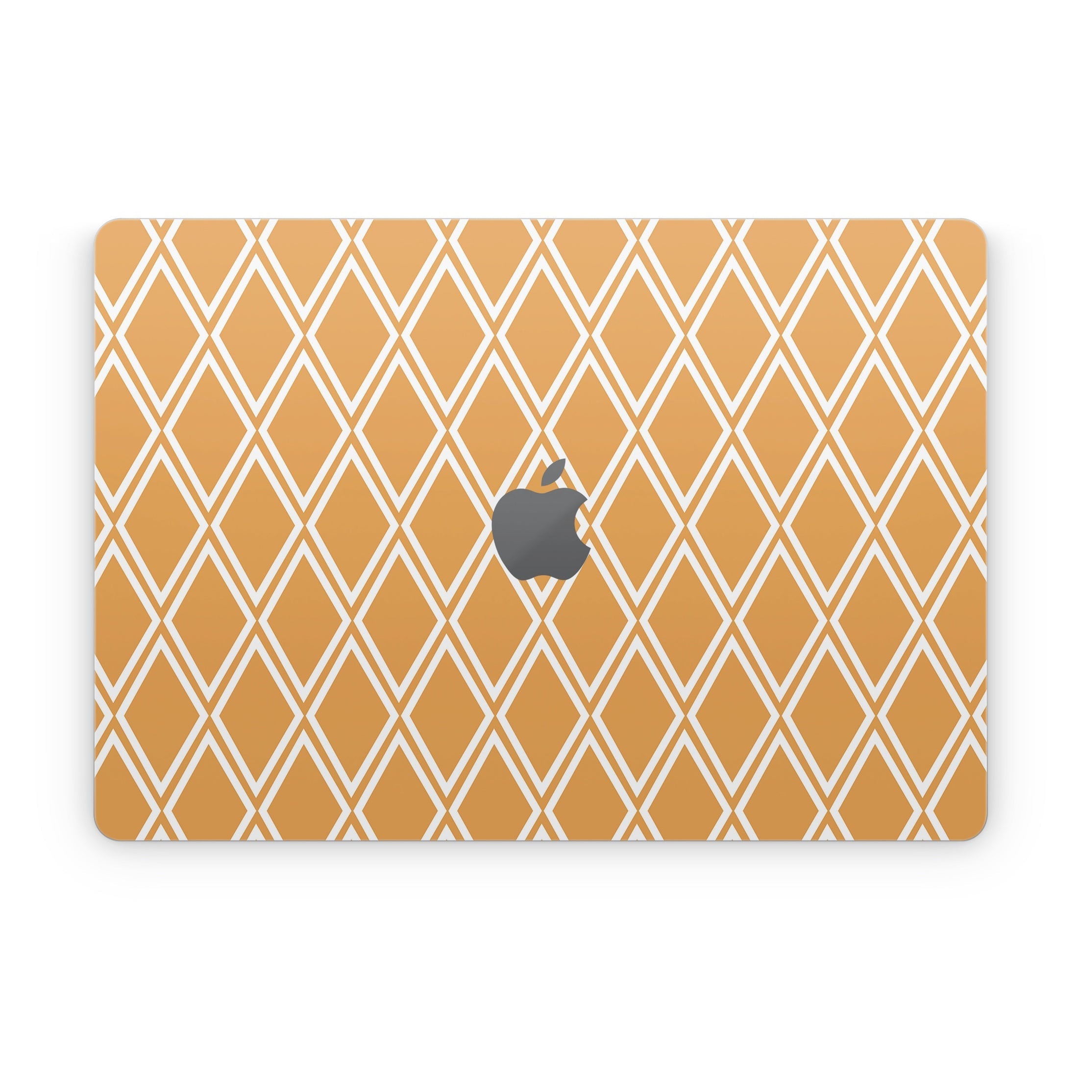 Orange Checks - Apple MacBook Skin
