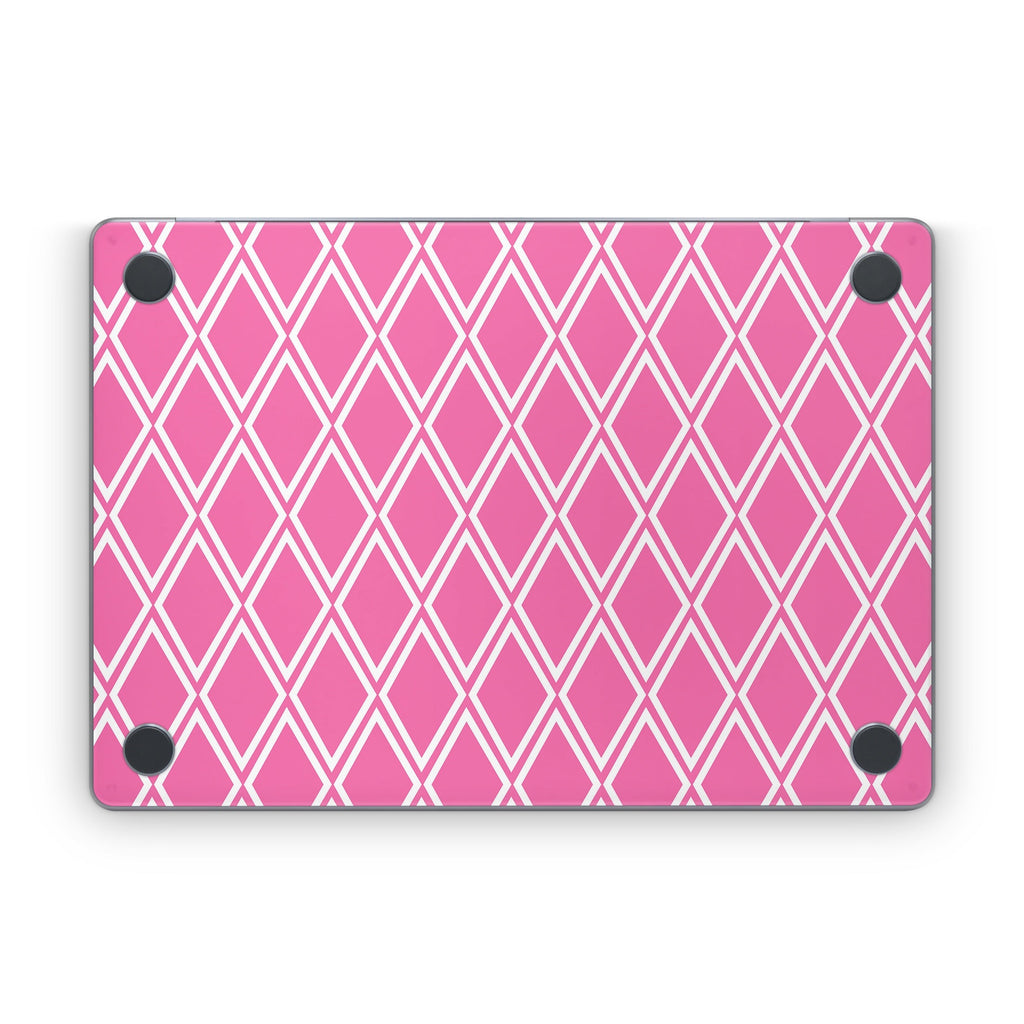 Pink Checks - Apple MacBook Skin