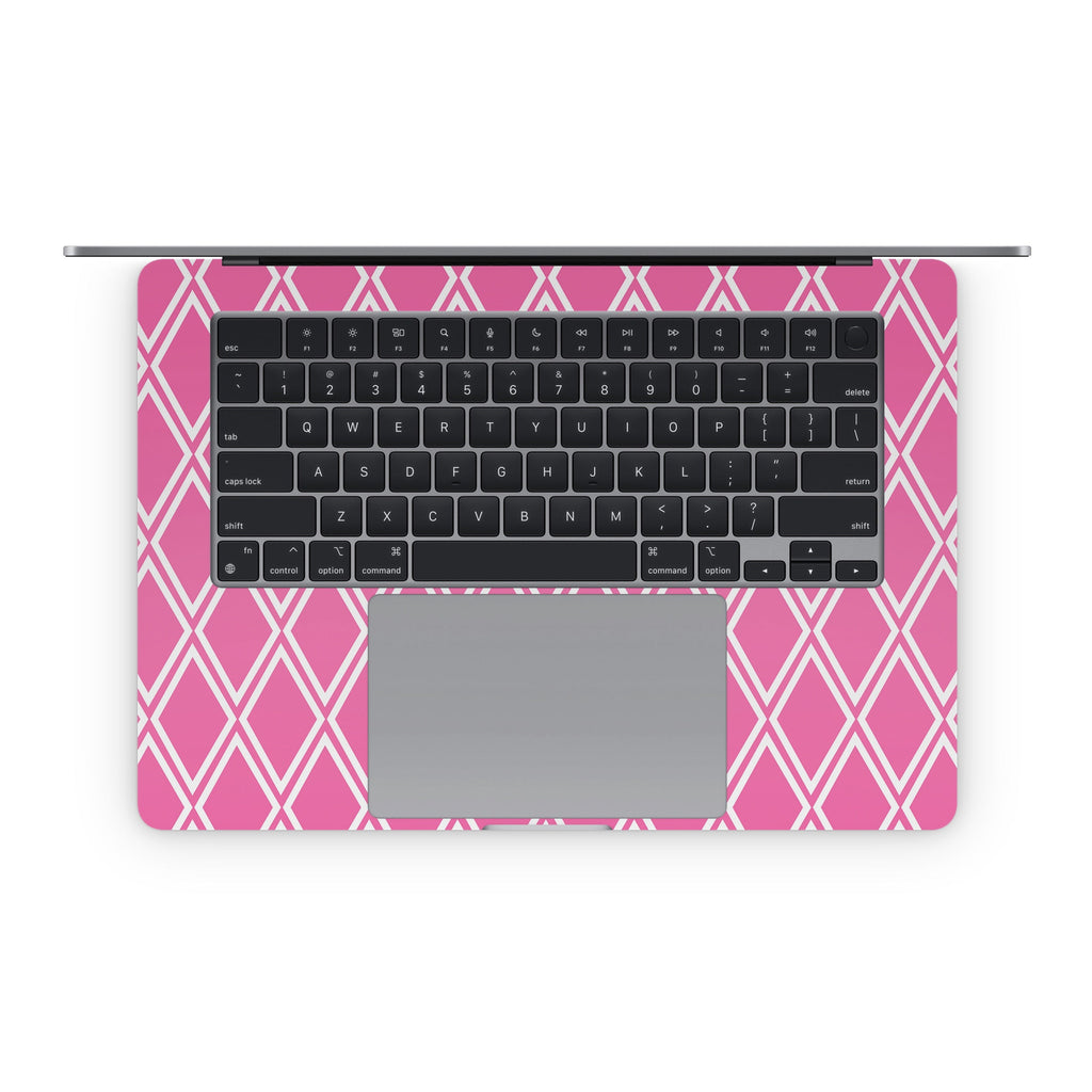 Pink Checks - Apple MacBook Skin