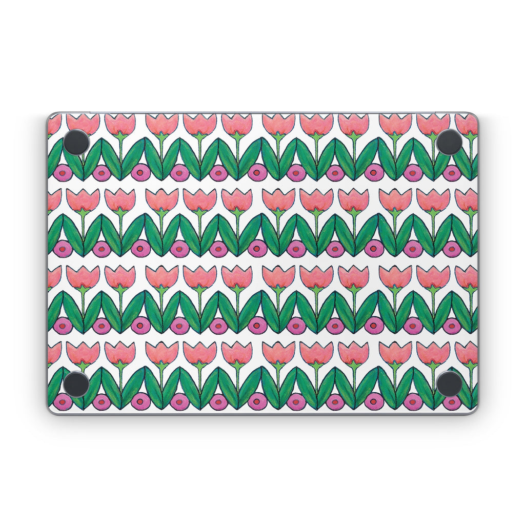 Deco Tulips - Apple MacBook Skin