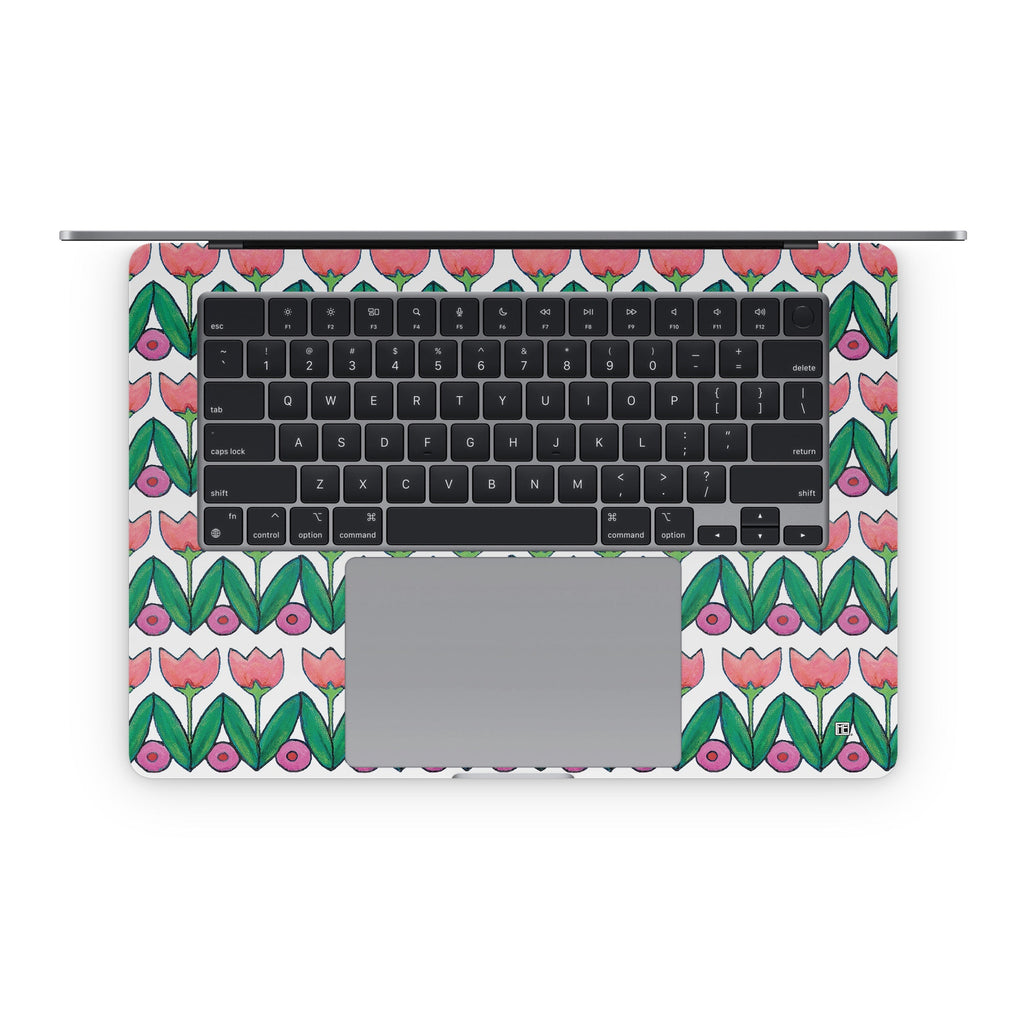 Deco Tulips - Apple MacBook Skin