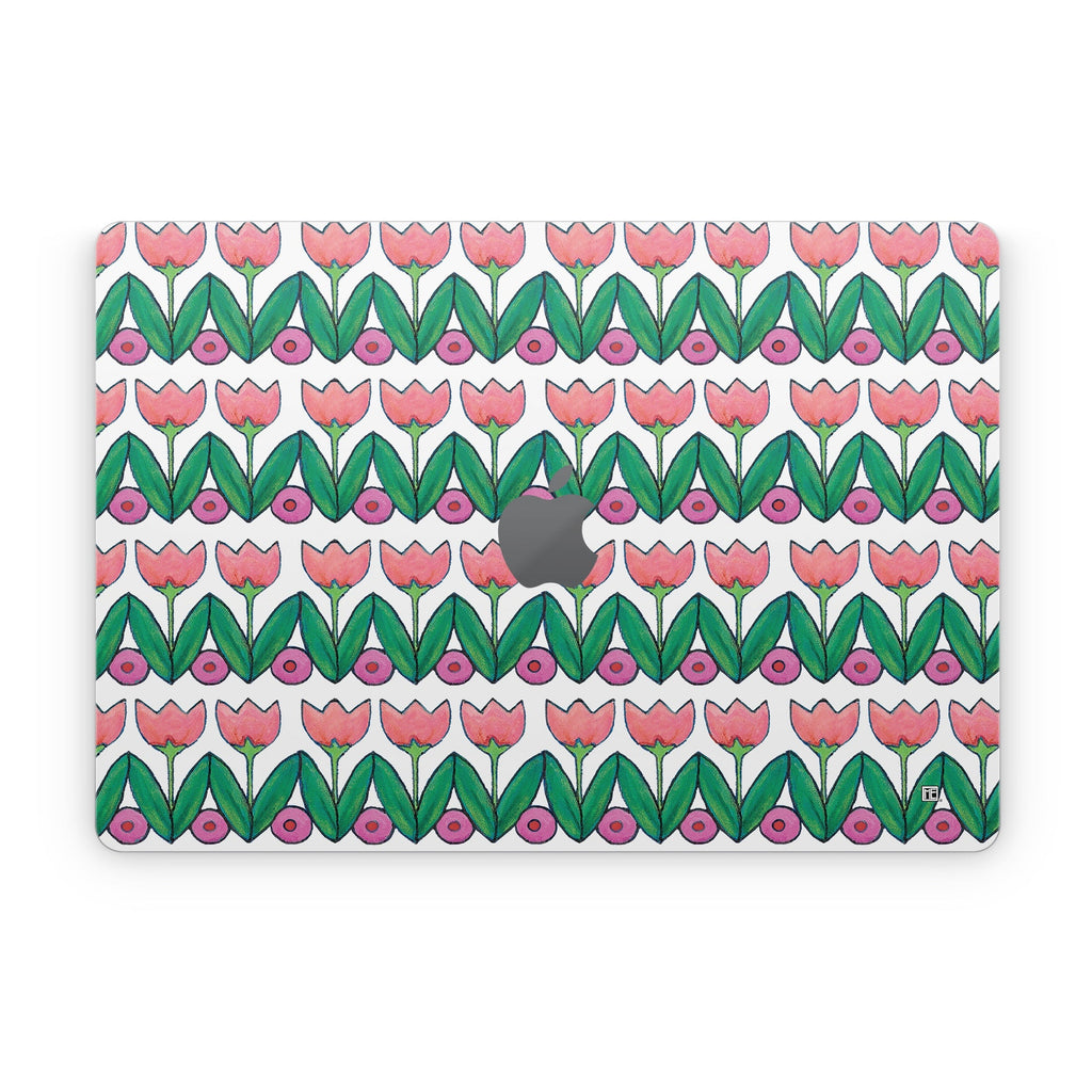 Deco Tulips - Apple MacBook Skin