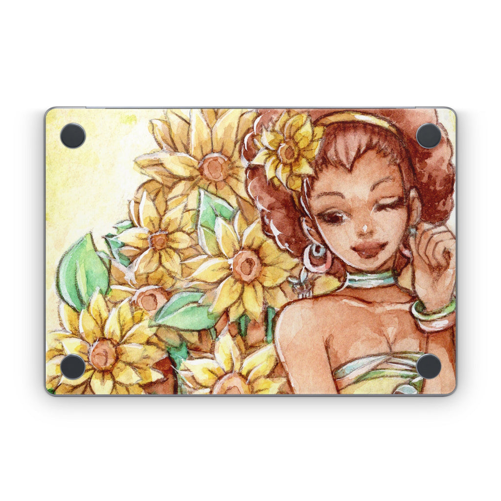 Lady Sunflower - Apple MacBook Skin