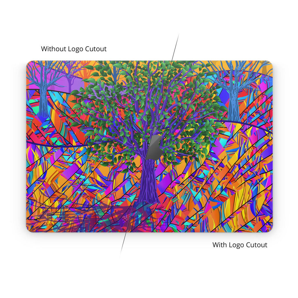 Stained Glass Tree - Apple MacBook Skin