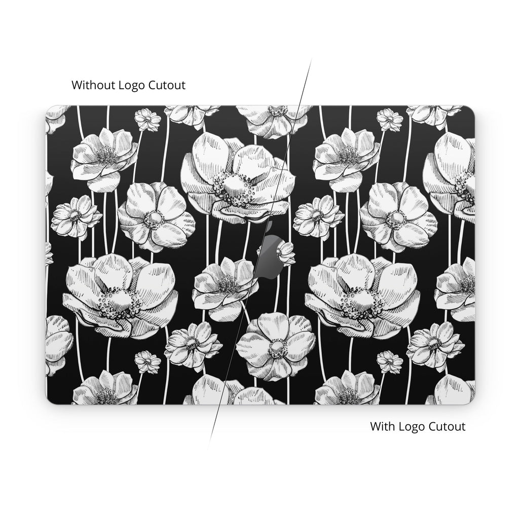 Striped Blooms - Apple MacBook Skin