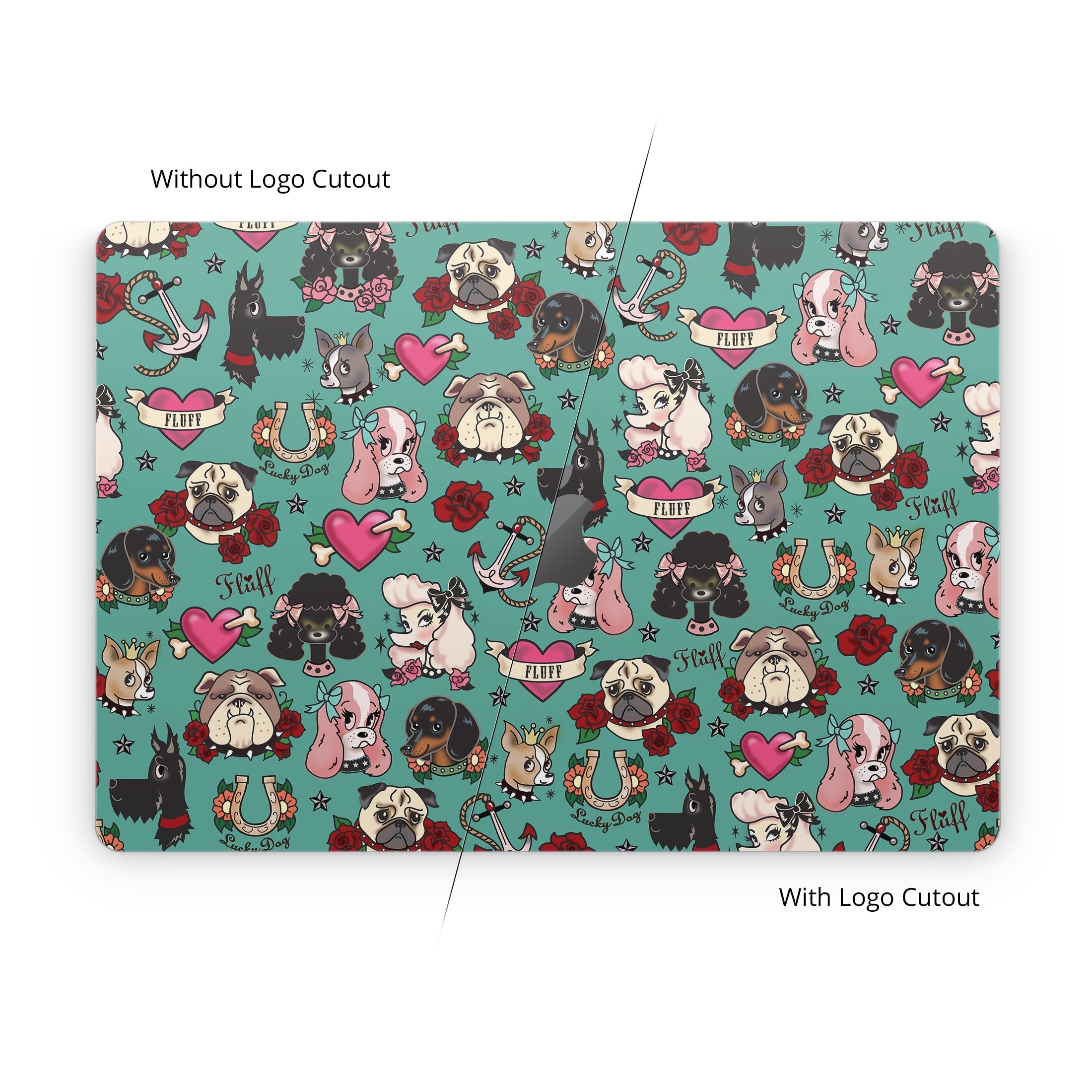 Tattoo Dogs - Apple MacBook Skin