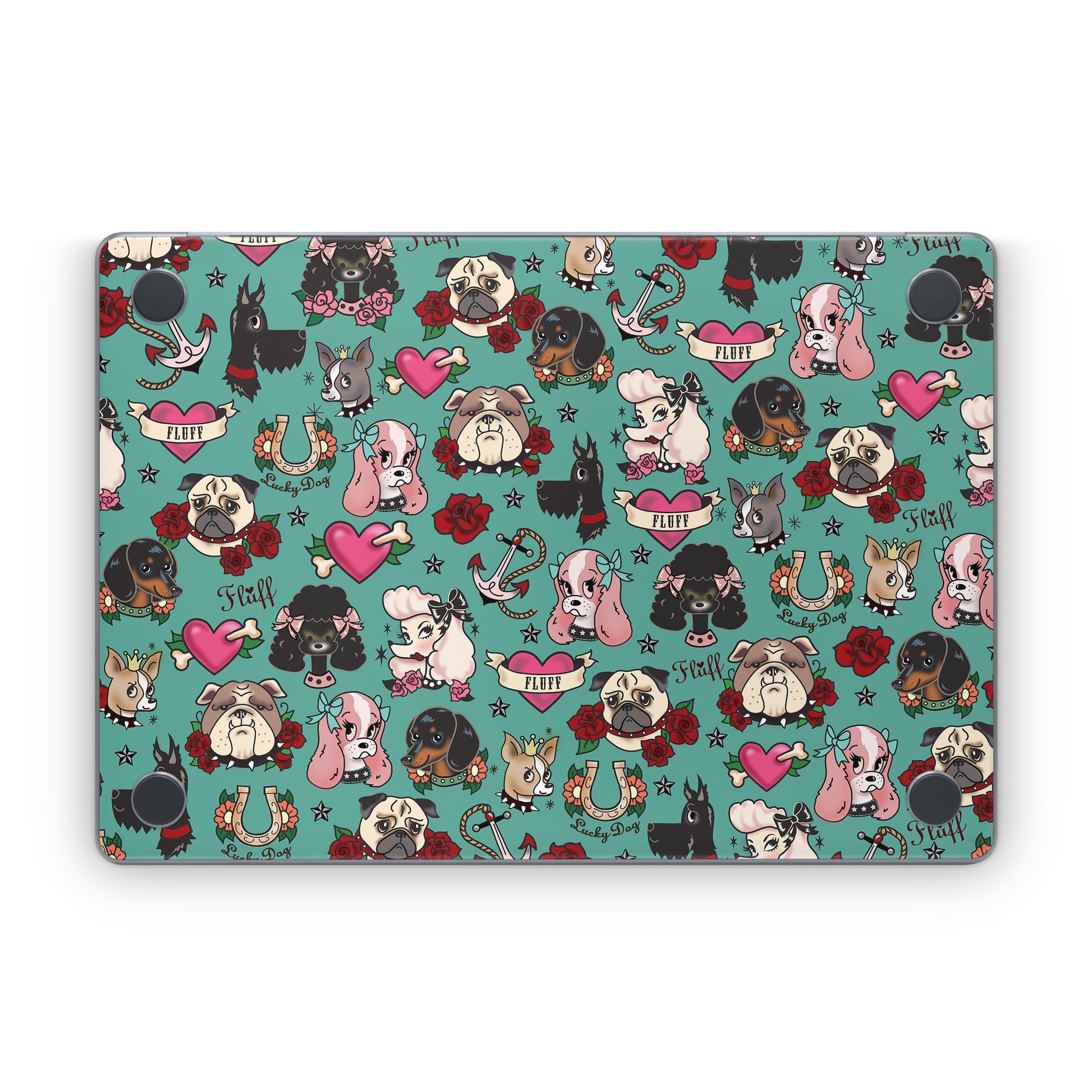 Tattoo Dogs - Apple MacBook Skin