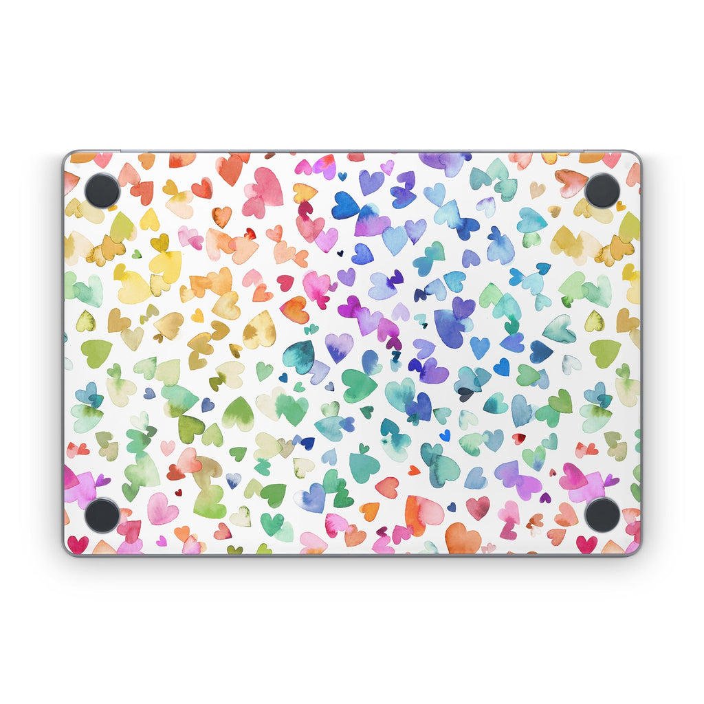 Valentines Love Hearts - Apple MacBook Skin