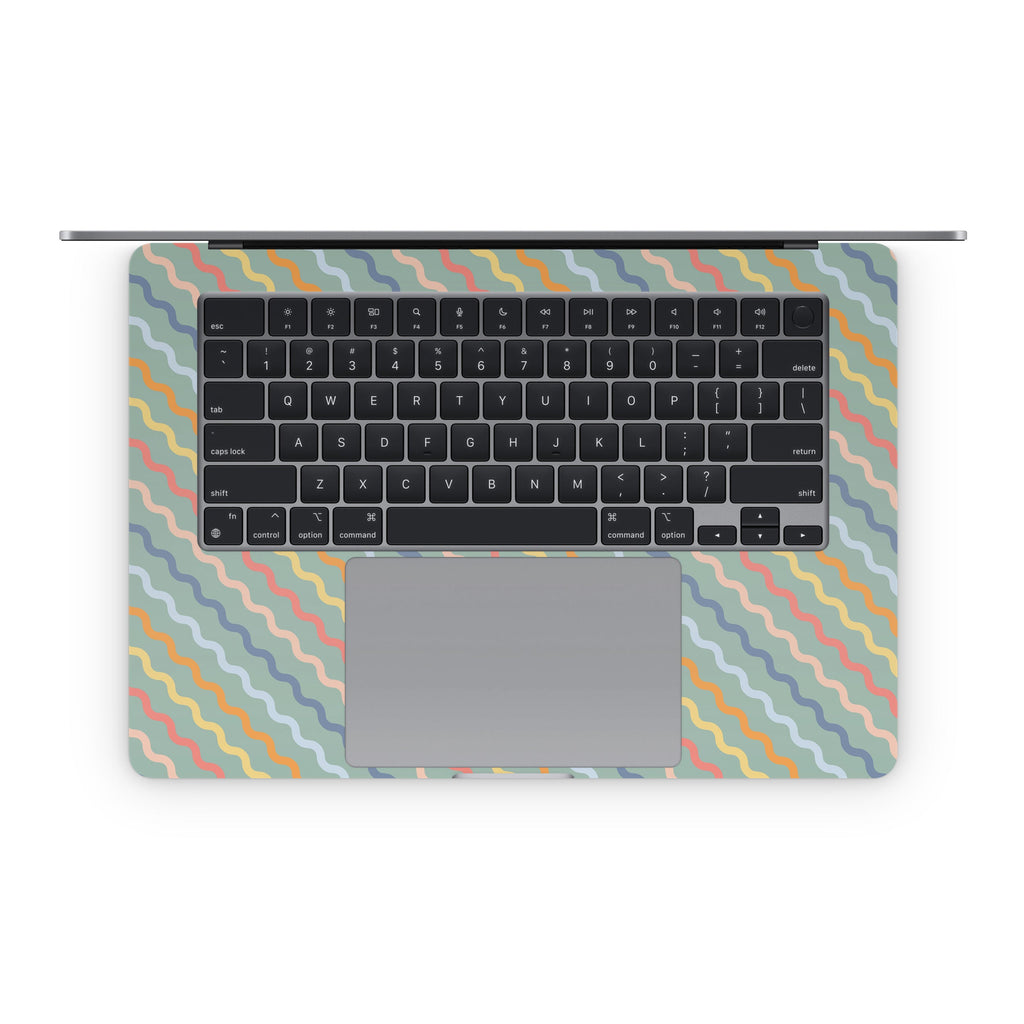 Wavy Diagonal Lines - Apple MacBook Skin