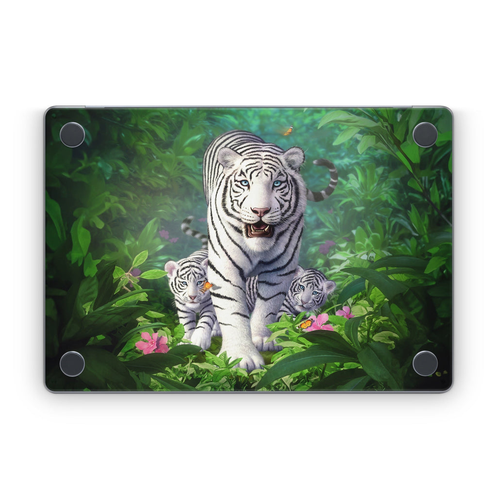 White Tigers - Apple MacBook Skin