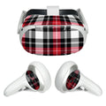 Red Plaid - Meta Quest 2 Skin