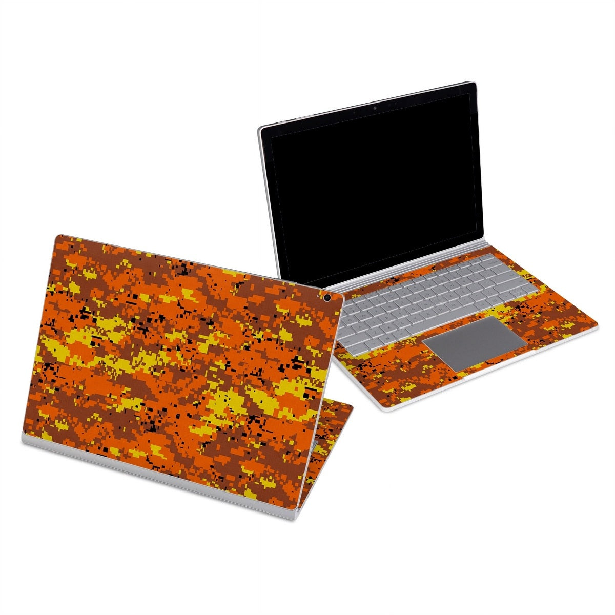 Digital Orange Camo - Microsoft Surface Book Skin