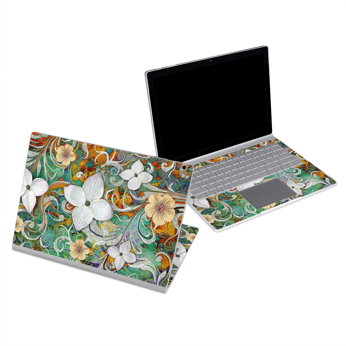 Sangria Flora - Microsoft Surface Book Skin