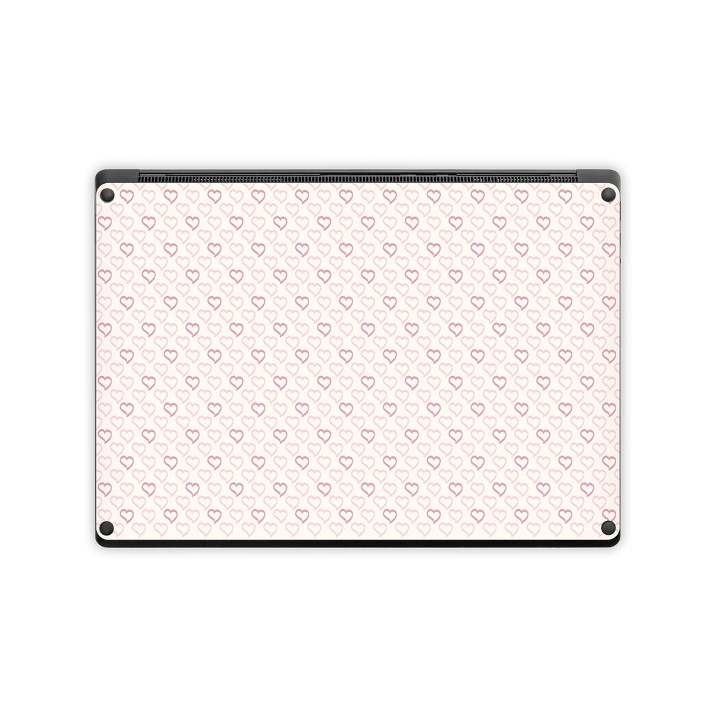 Patterned Hearts - Microsoft Surface Laptop Skin